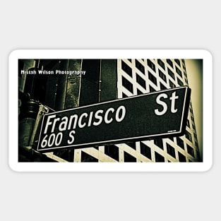 Francisco Street, Los Angeles, California by Mistah Wilson Sticker